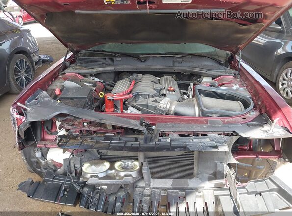 2C3CDZFJXLH159618 2020 DODGE CHALLENGER Maroon Հետևի տեսք