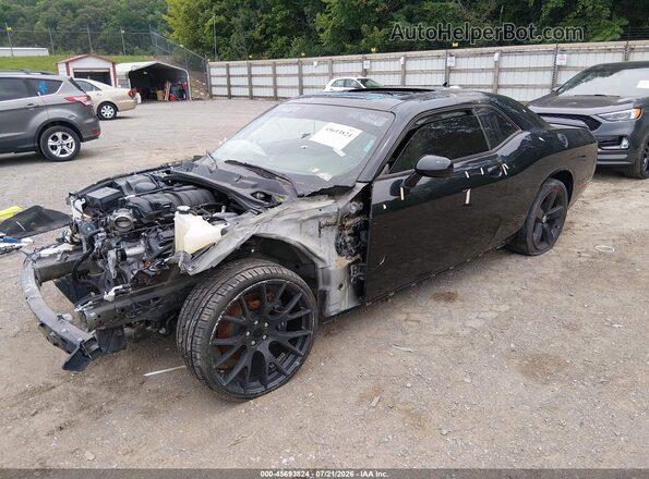 2C3CDZFJXNH156110 2022 DODGE CHALLENGER Черный Передняя левая четверть