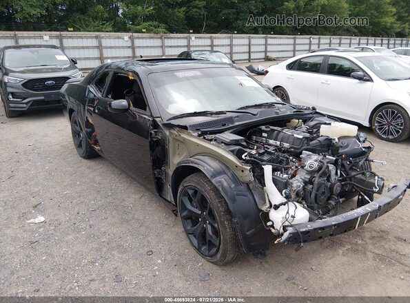 2C3CDZFJXNH156110 2022 DODGE CHALLENGER Черный Вид спереди