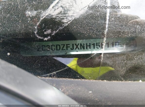 2C3CDZFJXNH156110 2022 DODGE CHALLENGER Черный Вид подкапотного пространства