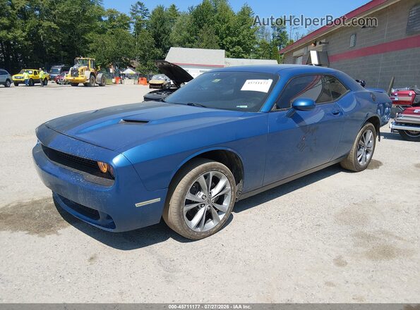 2C3CDZGG0LH174759 2020 DODGE CHALLENGER Blue Առջևի ձախ երեք քառորդ տեսարան