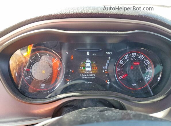 2C3CDZGG0NH165515 2022 DODGE CHALLENGER Burgundy Vista del cuadro de instrumentos