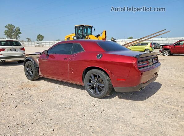2C3CDZGG0NH165515 2022 DODGE CHALLENGER Burgundy Trasero izquierdo