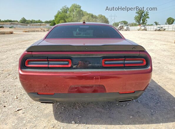 2C3CDZGG0NH165515 2022 DODGE CHALLENGER Burgundy Vista trasera