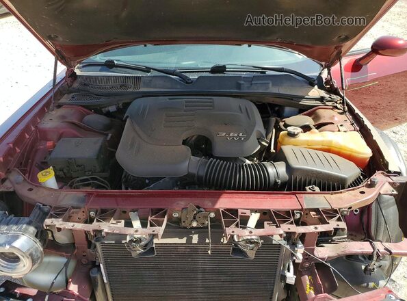 2C3CDZGG0NH165515 2022 DODGE CHALLENGER Burgundy Vista interior trasera