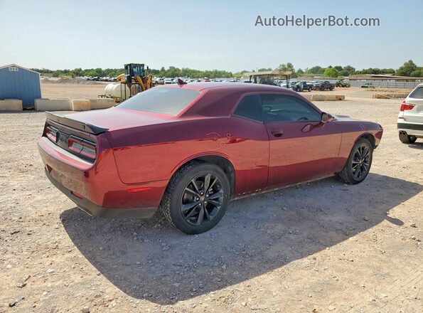 2C3CDZGG0NH165515 2022 DODGE CHALLENGER Burgundy Trasero derecho