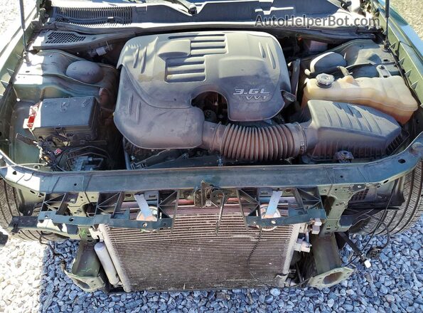 2C3CDZGG2NH182431 2022 DODGE CHALLENGER Green უკანა სალონის ხედი