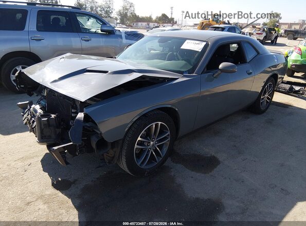 2C3CDZGG3KH616660 2019 DODGE CHALLENGER Gray Առջևի ձախ երեք քառորդ տեսարան