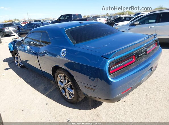2C3CDZGG3MH543311 2021 DODGE CHALLENGER Blue უკანა მარცხენა