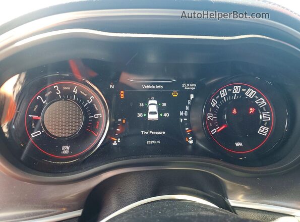 2C3CDZGG5MH611222 2021 DODGE CHALLENGER Black Вид щитка приладів
