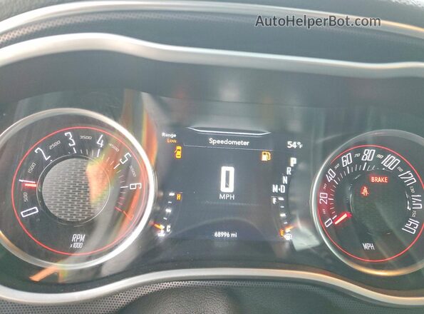 2C3CDZGG6JH256962 2018 DODGE CHALLENGER Black Instrument cluster view