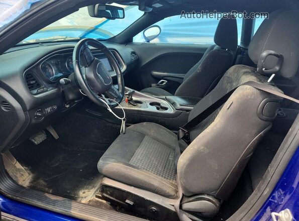 2C3CDZGG6KH629788 2019 DODGE CHALLENGER Blue Front interior view