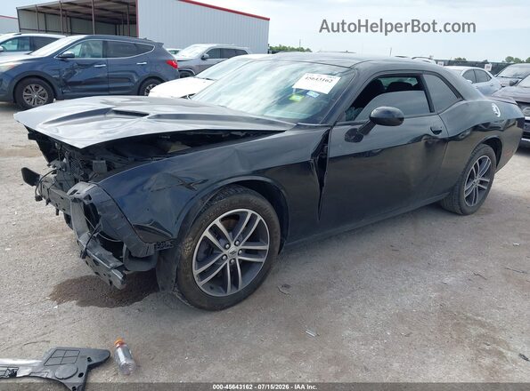 2C3CDZGG7KH526086 2019 DODGE CHALLENGER Black წინა მარცხენა ხედი სამი მეოთხედიდან