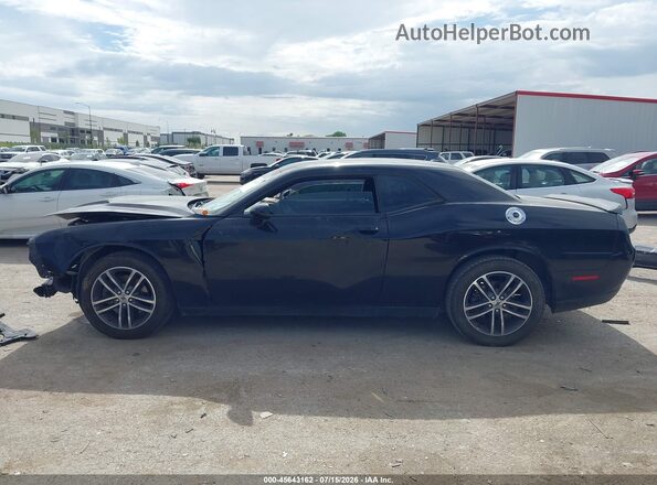 2C3CDZGG7KH526086 2019 DODGE CHALLENGER Black უკანა სალონის ხედი