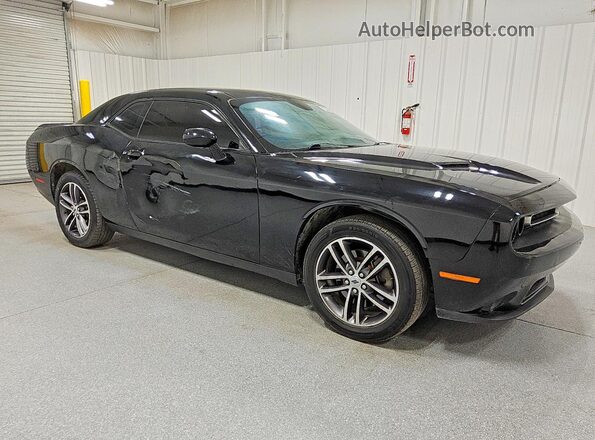 2C3CDZGG8KH607310 2019 DODGE CHALLENGER Черный Передняя правая четверть