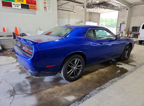 2C3CDZGG8KH684694 2019 DODGE CHALLENGER Blue Հետևի աջ