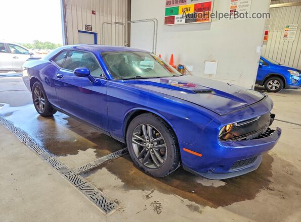 2C3CDZGG8KH684694 2019 DODGE CHALLENGER Blue Առջևի աջ