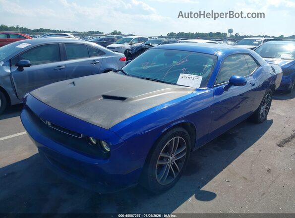 2C3CDZGG9KH607235 2019 DODGE CHALLENGER Blue Przód lewy
