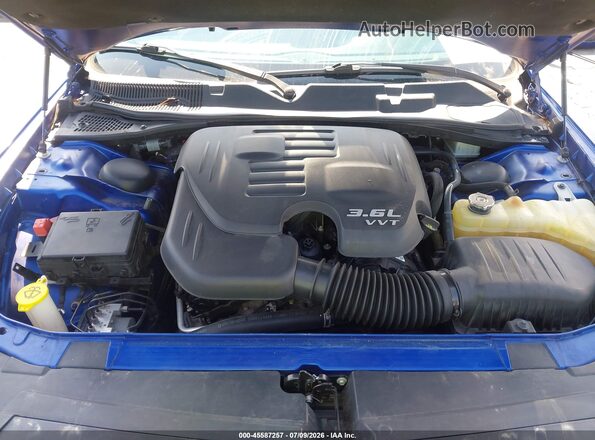 2C3CDZGG9KH607235 2019 DODGE CHALLENGER Blue Widok z tyłu