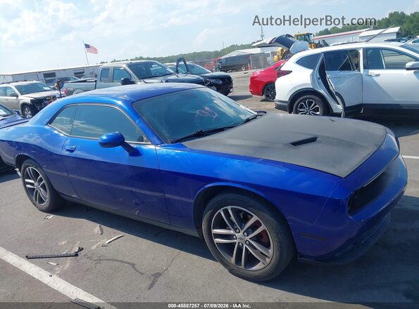 2C3CDZGG9KH607235 2019 DODGE CHALLENGER Blue Widok wnętrza 360 stopni