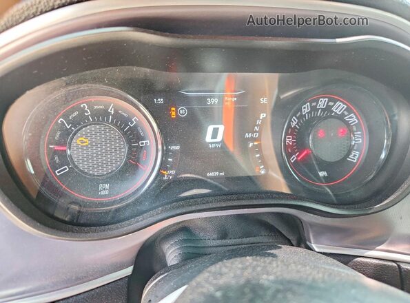 2C3CDZGGXKH595094 2019 DODGE CHALLENGER Black Instrument cluster view