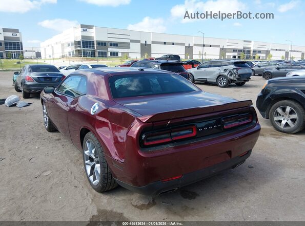 2C3CDZJG0LH223418 2020 DODGE CHALLENGER Бордовый Задняя левая четверть