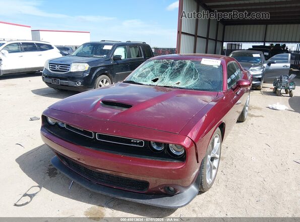 2C3CDZJG0LH223418 2020 DODGE CHALLENGER Бордовый Передняя левая четверть
