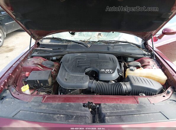 2C3CDZJG0LH223418 2020 DODGE CHALLENGER Бордовый Вид сзади