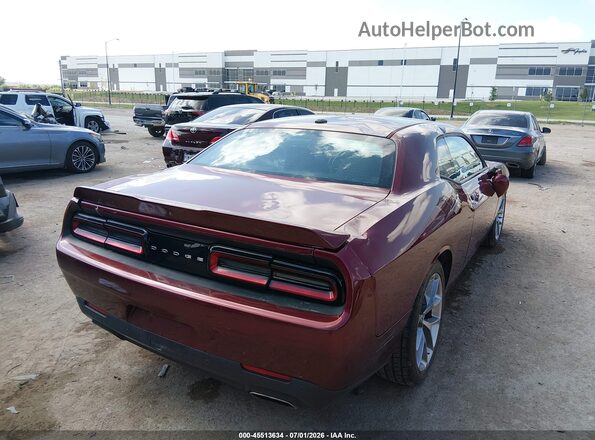 2C3CDZJG0LH223418 2020 DODGE CHALLENGER Бордовый Задняя правая четверть
