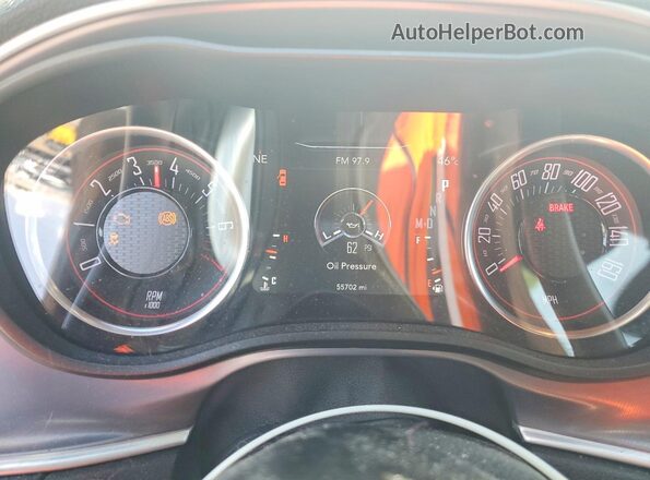 2C3CDZJG0NH260343 2022 DODGE CHALLENGER Silver Instrument cluster view