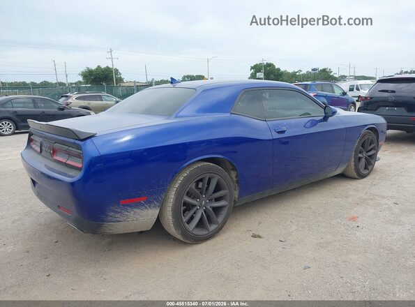 2C3CDZJG1KH603981 2019 DODGE CHALLENGER Blue Հետևի աջ