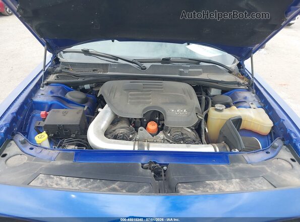 2C3CDZJG1KH603981 2019 DODGE CHALLENGER Blue Հետևի տեսք