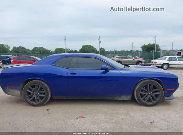 2C3CDZJG1KH603981 2019 DODGE CHALLENGER Blue Սալոնի հետևի տեսք