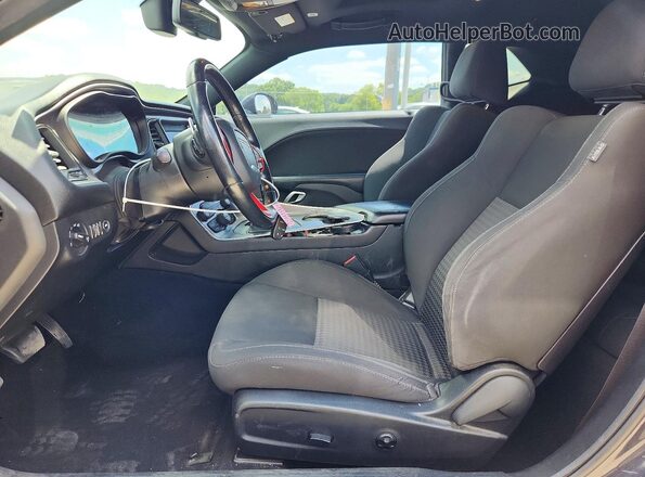 2C3CDZJG1KH690247 2019 DODGE CHALLENGER Black წინა სალონის ხედი