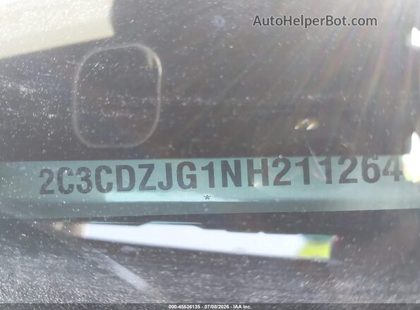 2C3CDZJG1NH211264 2022 DODGE CHALLENGER Черный Вид подкапотного пространства