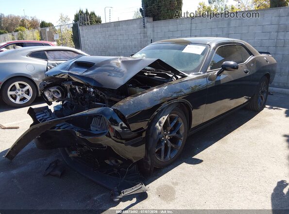 2C3CDZJG2KH620272 2019 DODGE CHALLENGER Black Առջևի ձախ երեք քառորդ տեսարան
