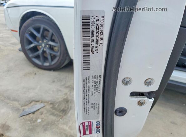 2C3CDZJG3NH112767 2022 DODGE CHALLENGER White Շարժիչի բաժամունքի տեսք