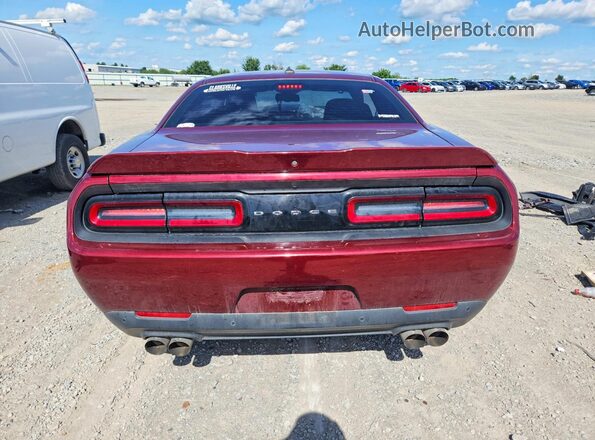 2C3CDZJG3NH159779 2022 DODGE CHALLENGER Burgundy Vista trasera