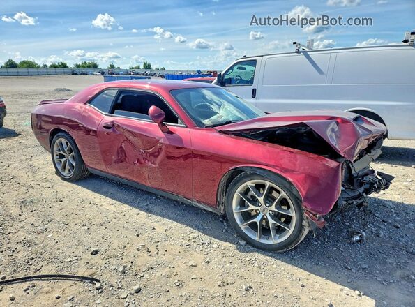 2C3CDZJG3NH159779 2022 DODGE CHALLENGER Burgundy Delantero derecho