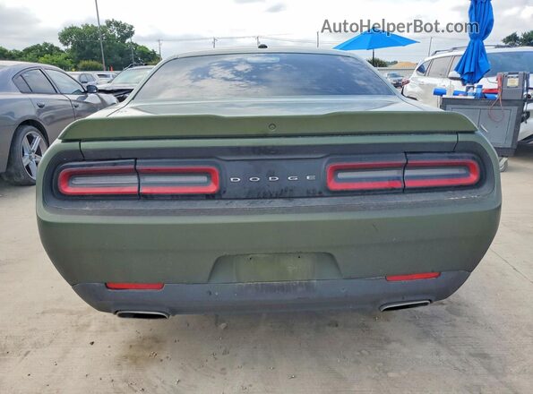 2C3CDZJG3NH218457 2022 DODGE CHALLENGER Green Вид ззаду