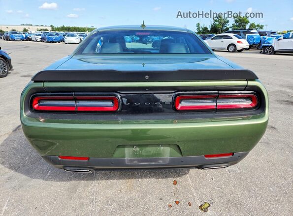 2C3CDZJG3PH586737 2023 DODGE CHALLENGER Green Вид ззаду