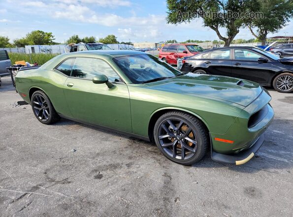 2C3CDZJG3PH586737 2023 DODGE CHALLENGER Green Передня права чверть