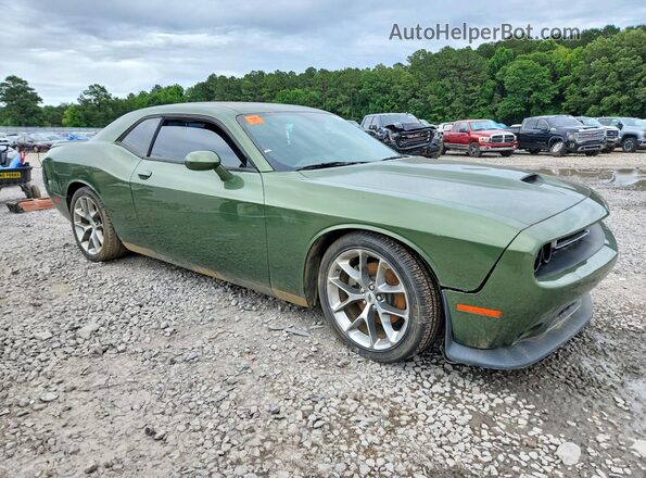 2C3CDZJG4MH649937 2021 DODGE CHALLENGER Green Передня права чверть