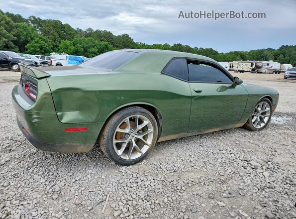 2C3CDZJG4MH649937 2021 DODGE CHALLENGER Green Задня права чверть
