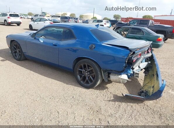 2C3CDZJG7NH112738 2022 DODGE CHALLENGER Blue უკანა მარცხენა