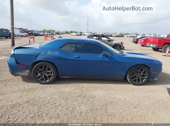 2C3CDZJG7NH112738 2022 DODGE CHALLENGER Blue უკანა სალონის ხედი