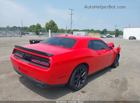 2C3CDZJG7NH117826 2022 DODGE CHALLENGER Orange Задня права чверть