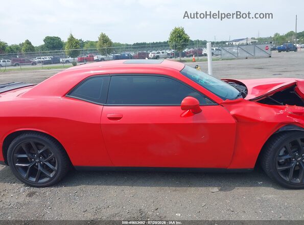 2C3CDZJG7NH117826 2022 DODGE CHALLENGER Orange Вид задньої частини салону