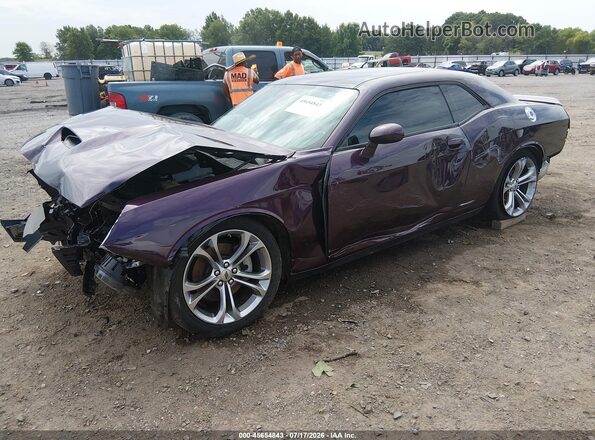 2C3CDZJG7NH210121 2022 DODGE CHALLENGER Purple წინა მარცხენა ხედი სამი მეოთხედიდან