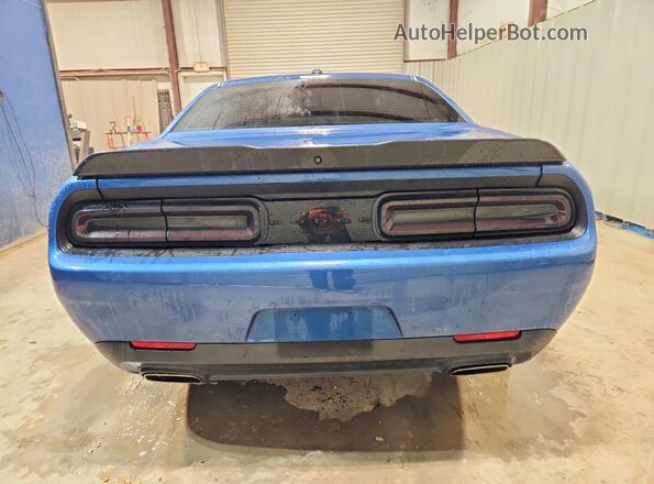 2C3CDZJG8MH665140 2021 DODGE CHALLENGER Blue უკანა ხედი